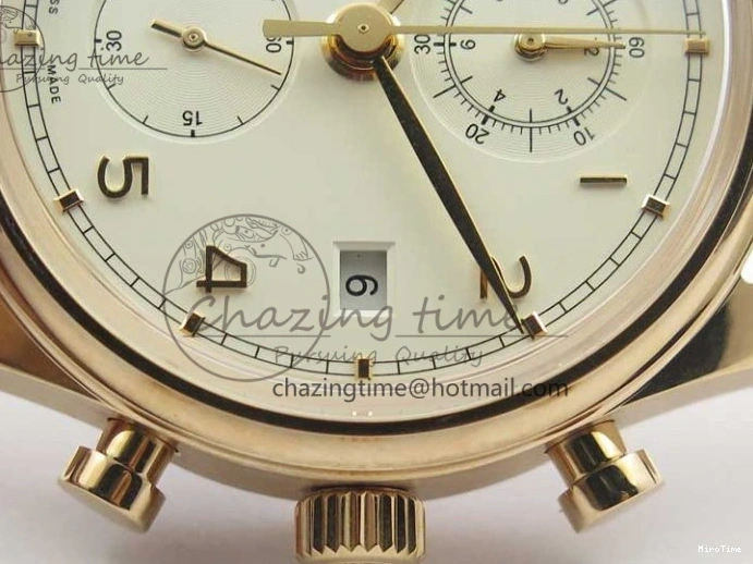 MIROTIME 0321 Lightweight Portugieser Chrono  42 IW390406 RG ZF 1:1 Best Edition White Dial on Brown Leather Strap A 7123
